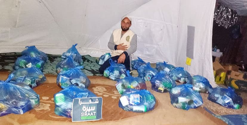 গাজার বিভিন্ন অঞ্চলে রমজানের জন্য খাদ্য সামগ্রী বিতরণ